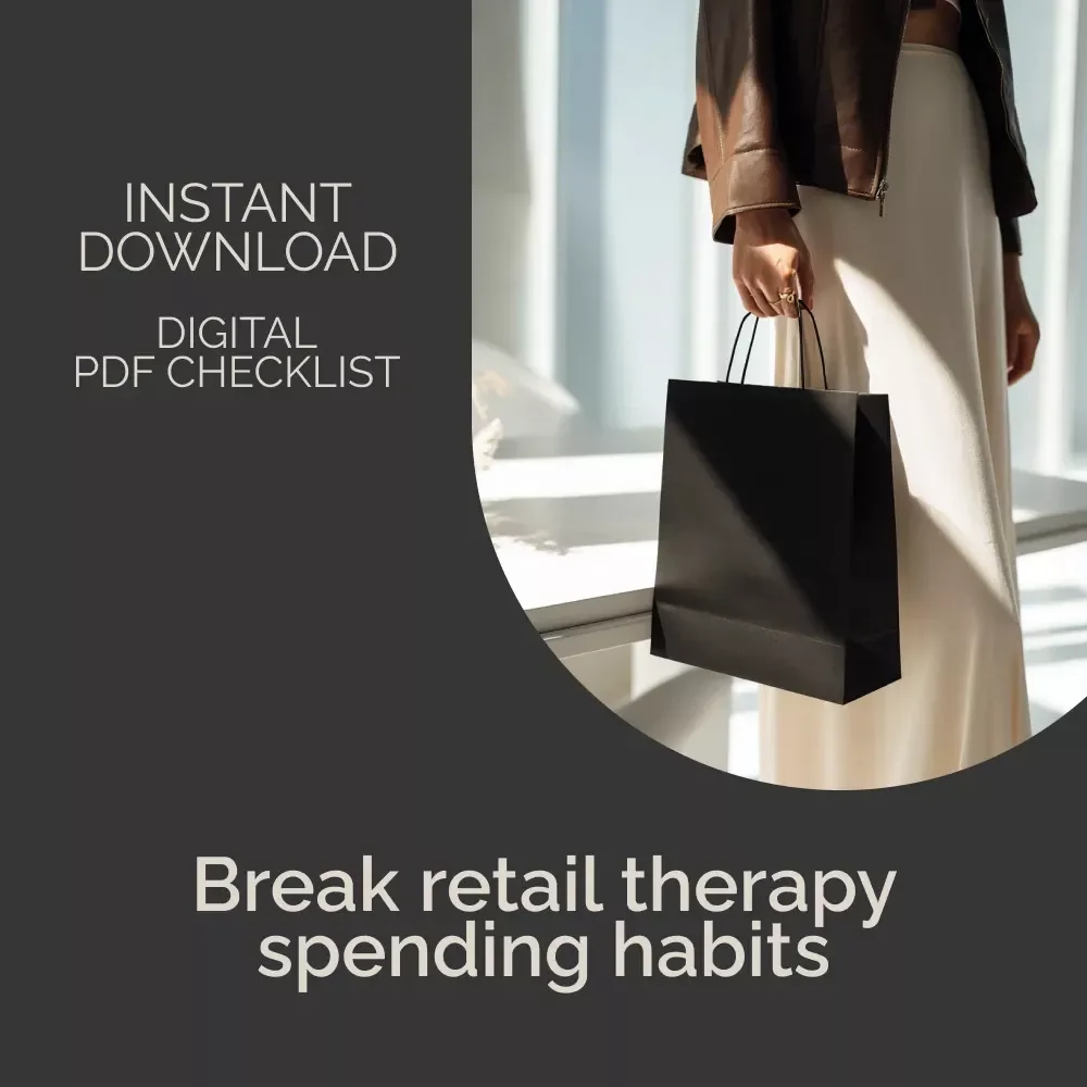 Retail Therapy Rescue Checklist – How to Avoid Retail Therapy Traps, Stop Emotional Spending & Build Smarter Money Habits (Digital Download)