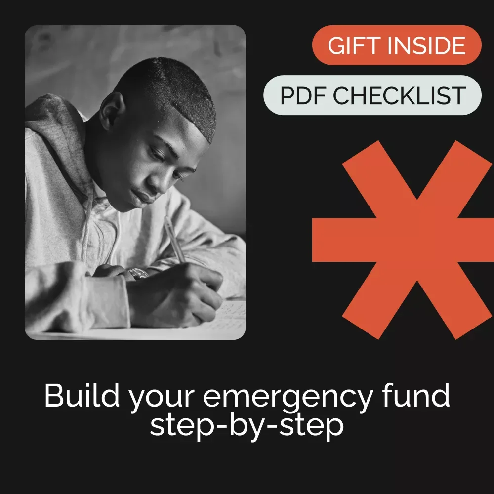 Easy Checklist to Emergency Fund Power-Up | Simple Step-by-Step Guide for How to Build Emergency Fund, Budgeting & Savings Planner, Instant Digital Download