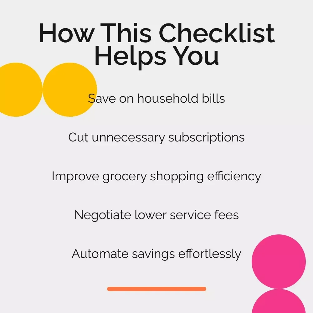 Slash Your Bills & Boost Your Wallet – Practical Checklist to Save on Household Bills