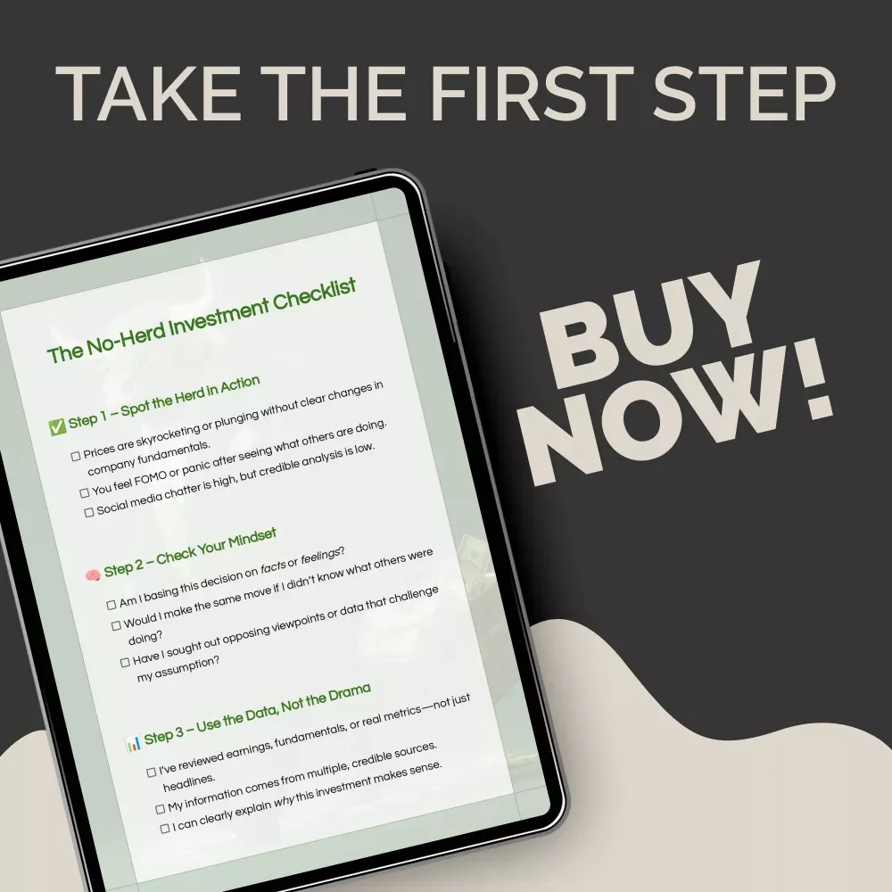 The No-Herd Investment Checklist – Smart Investor Guide to Avoid Crowd Psychology | Herd Mentality Behavioral Finance Checklist