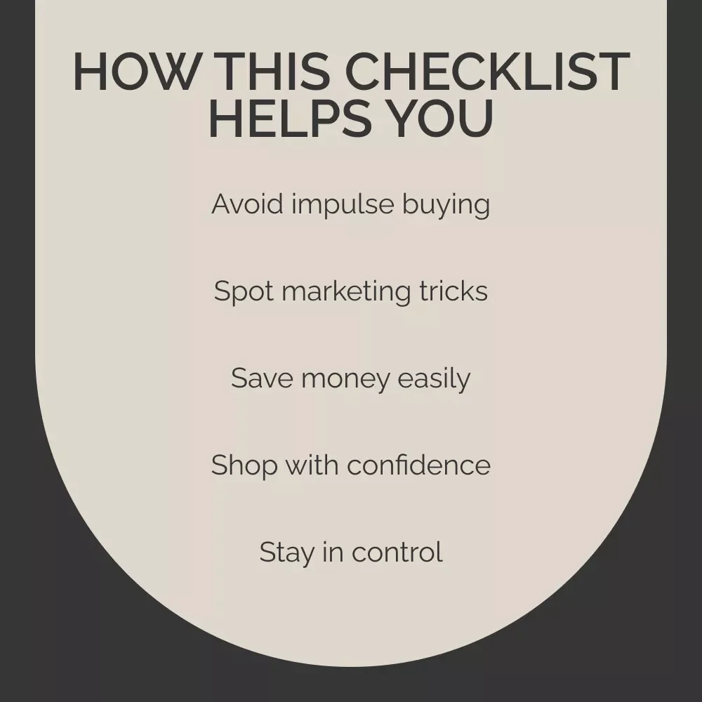 The Smart Shopper’s “No Trap” Checklist | How to Resist Sales and Marketing Traps | Smart Spending Digital Download