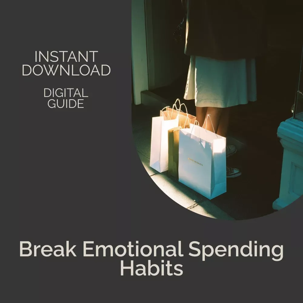 How to Stop Retail Therapy and Take Control of Your Money — Financial Wellness Guide for Impulse Spending, Emotional Spending Help, Printable Budget Mindset Tools, Digital Download | how to stop retail therapy