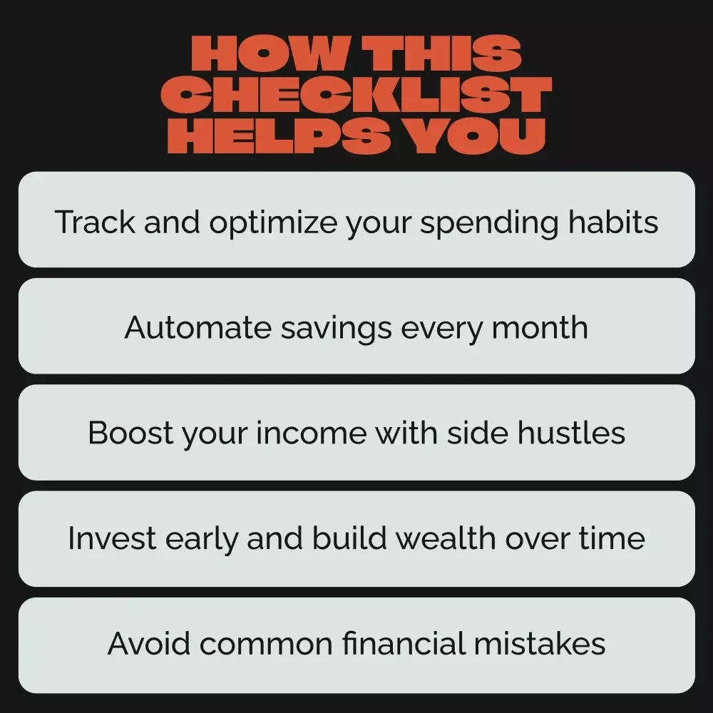 Checklist: Hit Your Savings Goal by 25 – Master Your Financial Future