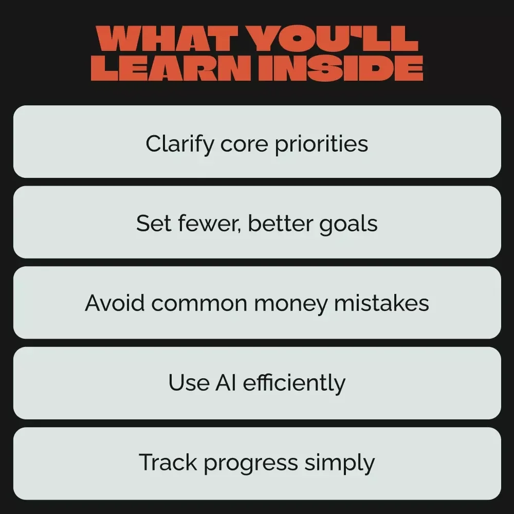 The Minimalist’s Guide to Financial Goals | How to Set Minimalist Financial Goals eBook | Simple Goal-Setting Workbook for Intentional Living & Smart Money Planning