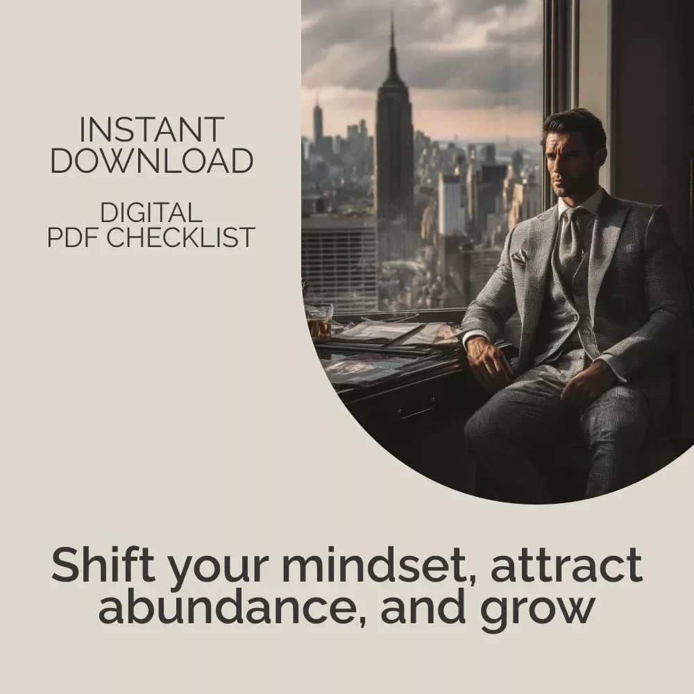Abundance Mindset Action Checklist: Unlock Wealth, Success & Growth - Digital Download
