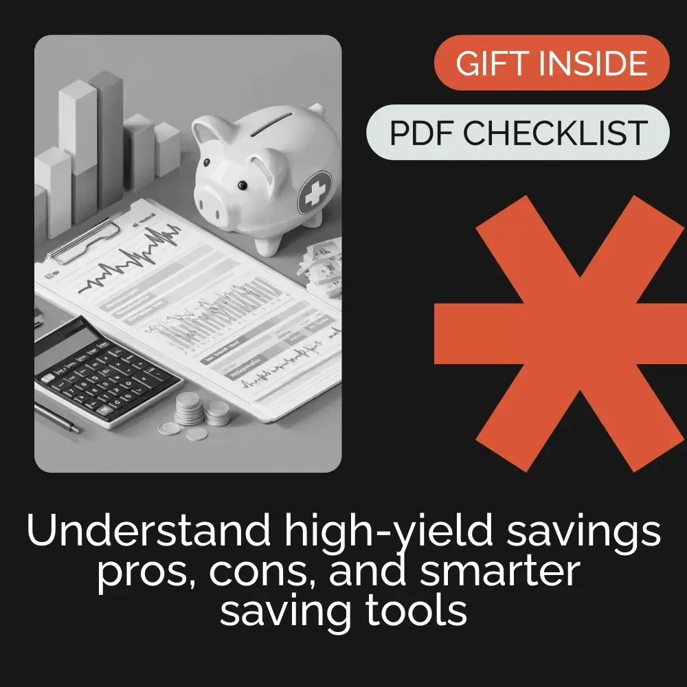 High Yield Savings: Pros & Cons | Simple Checklist to Compare High Yield Savings Account Pros and Cons | Smart Money Saving Guide