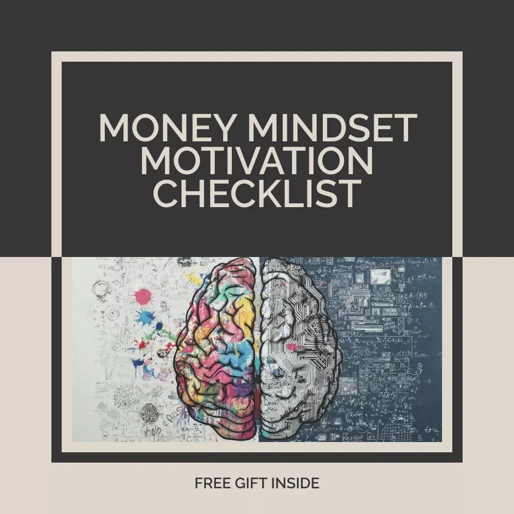 Money Mindset Motivation Checklist | Printable Financial Motivation | mindset money motivation quotes | Daily Wealth Habits Tracker | Digital Download