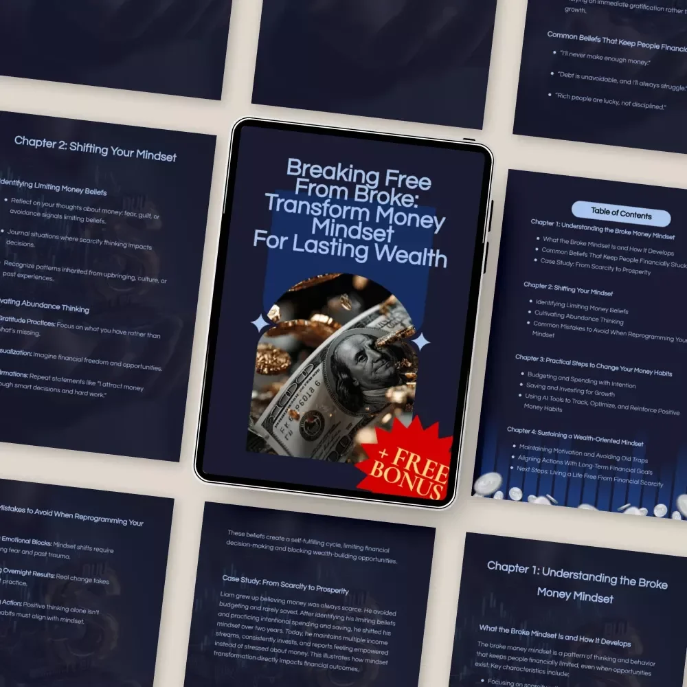Breaking Free from Broke: Transform Money Mindset for Lasting Wealth – Digital Download Guide for Financial Abundance
