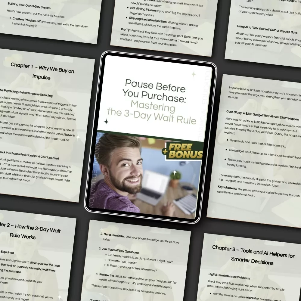 Pause Before You Purchase: Mastering the 3-Day Wait Rule – Practical Guide to the 3-day wait rule on impulse buys for Smarter Spending & Mindful Money Habits