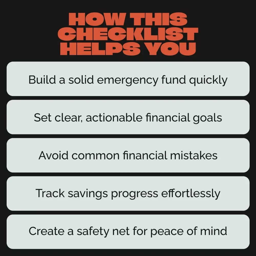Financial Safety First: Checklist to Success - Your Ultimate Guide to Building an Emergency Fund