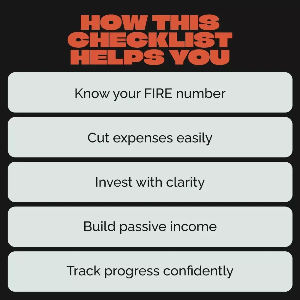 Your Path to FIRE: Actionable Steps Checklist – Simple Early Retirement Planner, Financial Independence Roadmap, Is the FIRE Movement Realistic Checklist