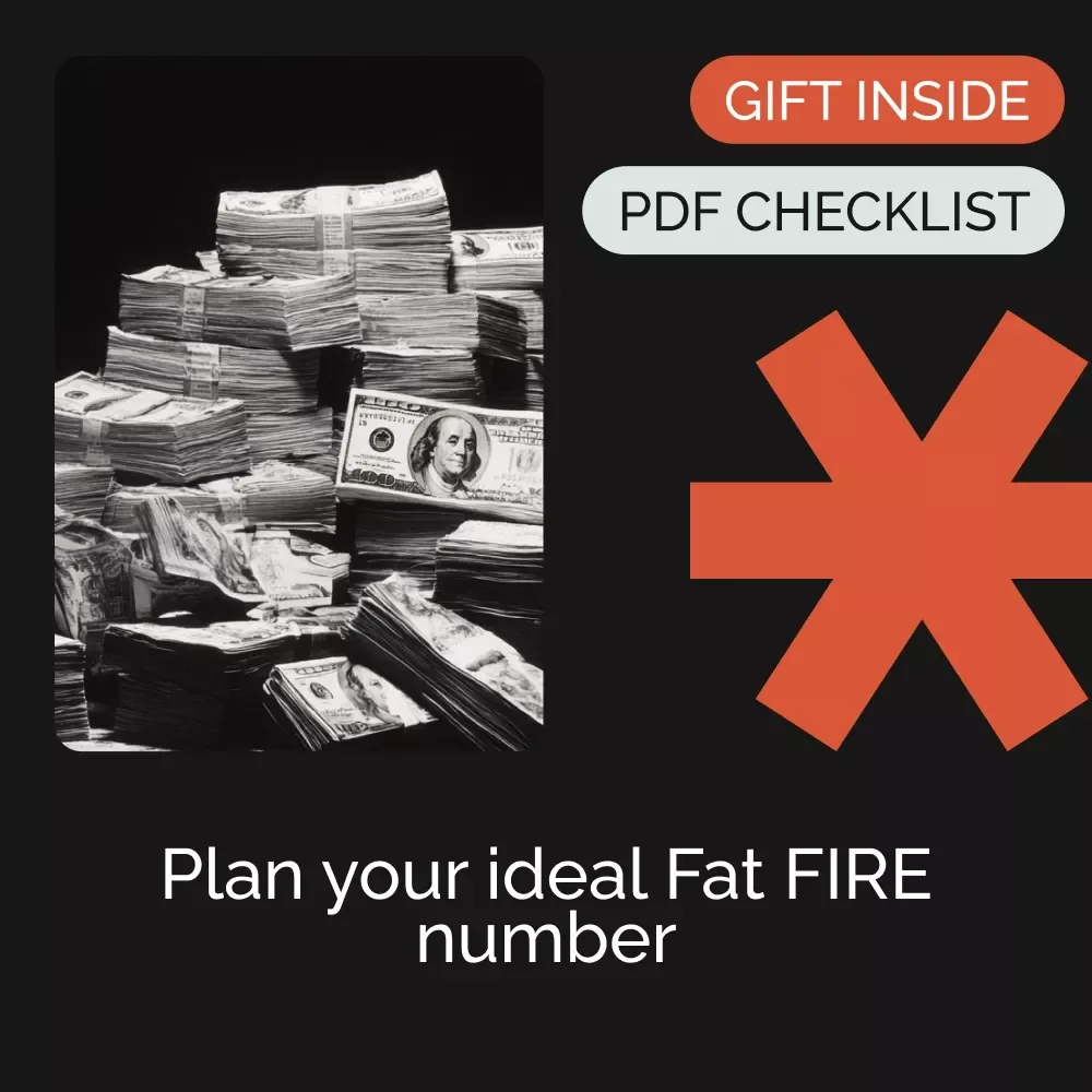 Checklist: Your Path to Fat FIRE Financial Freedom | Luxury FIRE Planning Checklist Answering How Much Do You Need for Fat FIRE, Printable Wealth Tracker, Digital Download