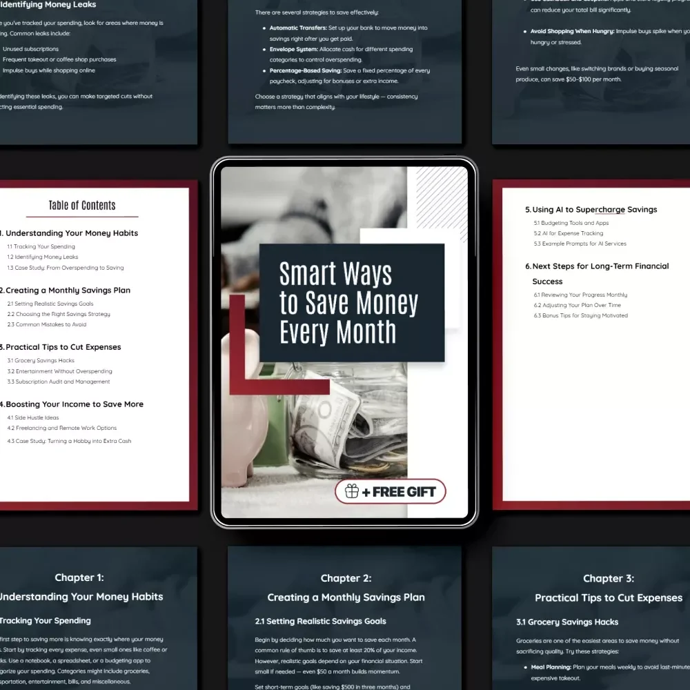 Smart Ways to Save Money Every Month – The Best Way to Save Money Monthly | Budgeting Guide & Practical Savings Plan Ebook