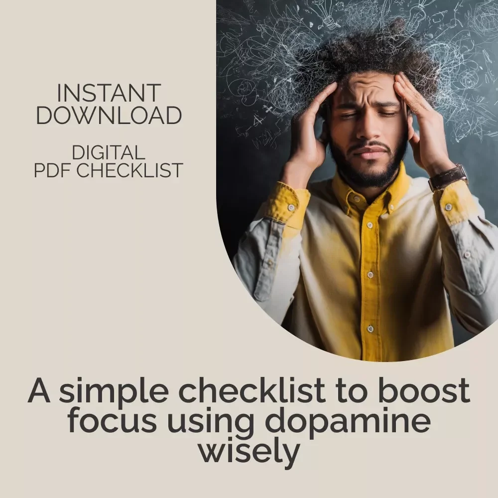The Dopamine Focus Formula: Your Ultimate Action Checklist | Digital Productivity Checklist for How to use Focus Timers and Trackers Effectively