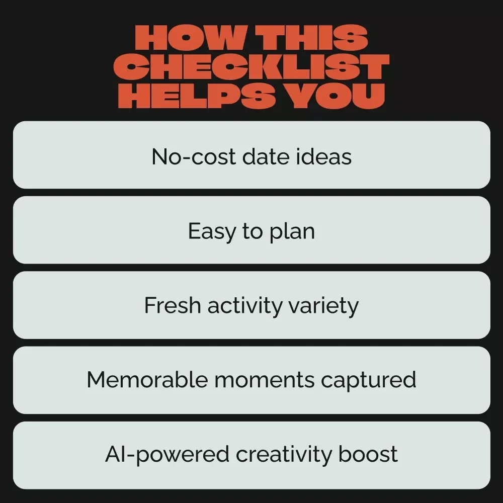 Free Date Night Checklist: Fun, Creative, and Cost-Free