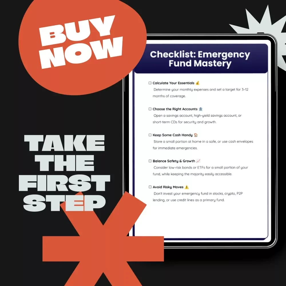 Checklist: Emergency Fund Mastery – A Step-by-Step Guide to Financial Security
