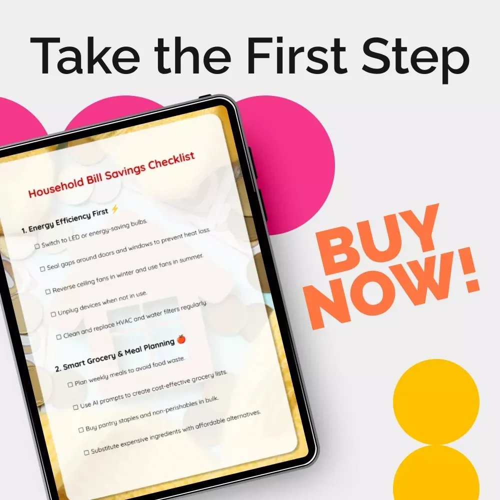 Household Bill Savings Checklist: Practical Tips & Smart Hacks to Save Money on Household Bills