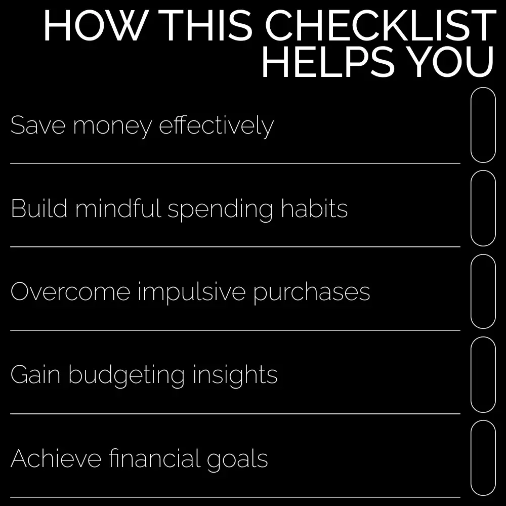 The 30-Day No-Spend Challenge Checklist | Kickstart Your Financial Freedom Journey