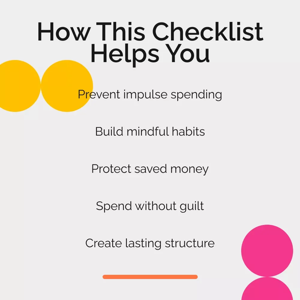 The Post No-Buy Survival Checklist – Simple System for How to Avoid Binge Spending After No-Buy Ends | Mindful Spending Reset Digital Download