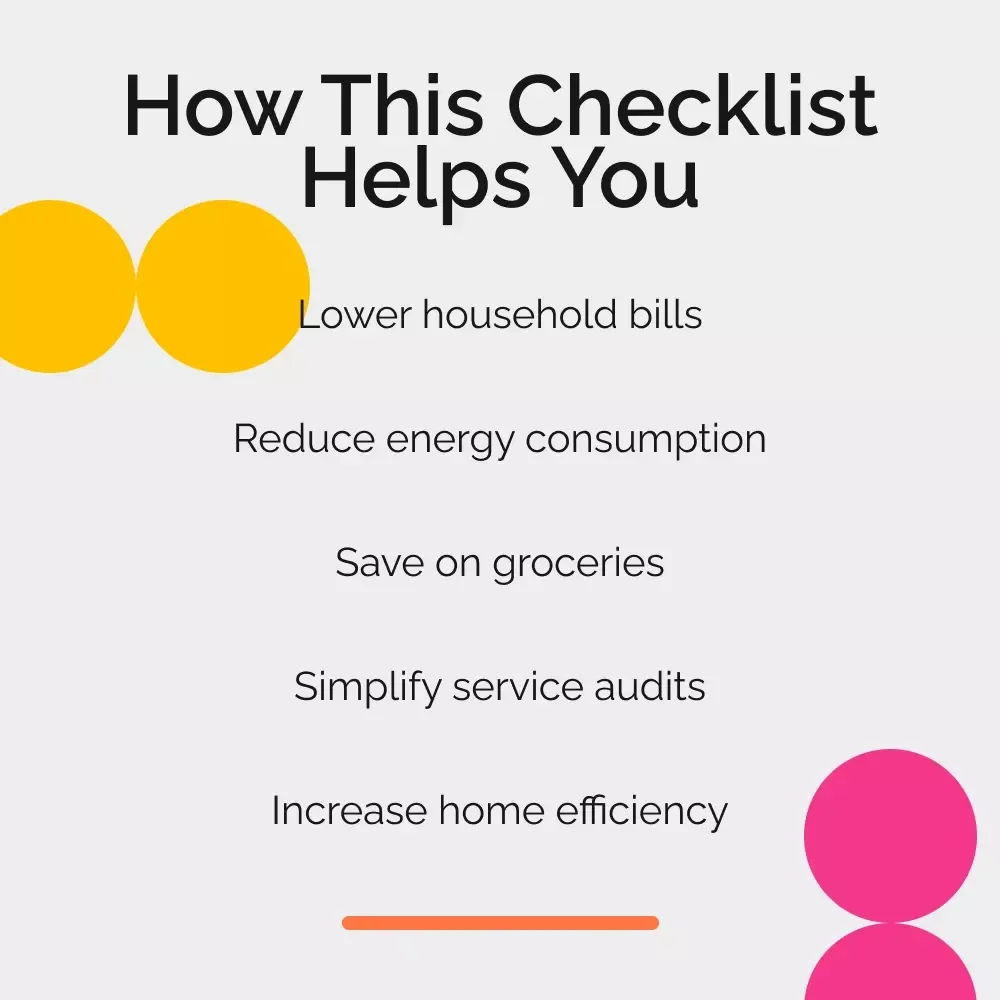 Household Bill Savings Checklist: Practical Tips & Smart Hacks to Save Money on Household Bills