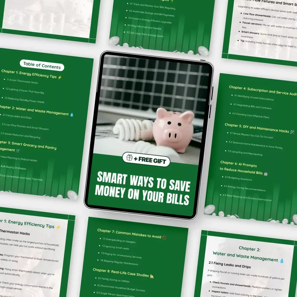 Smart Ways to Save Money on Your Bills: Essential eBook Guide to Cutting Household Costs