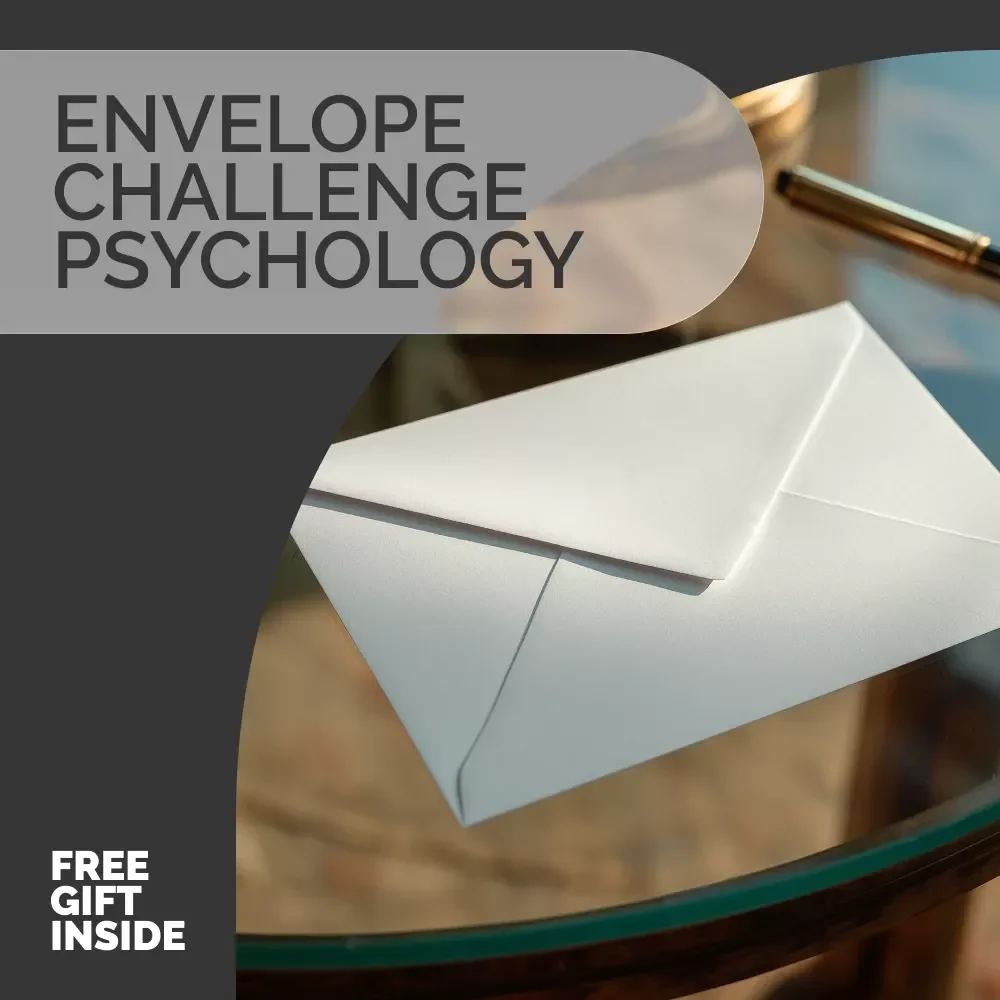 Envelope Challenge Psychology Checklist | Savings Psychology Behind Envelope Challenge | Budgeting Motivation Printable | Digital Savings Checklist