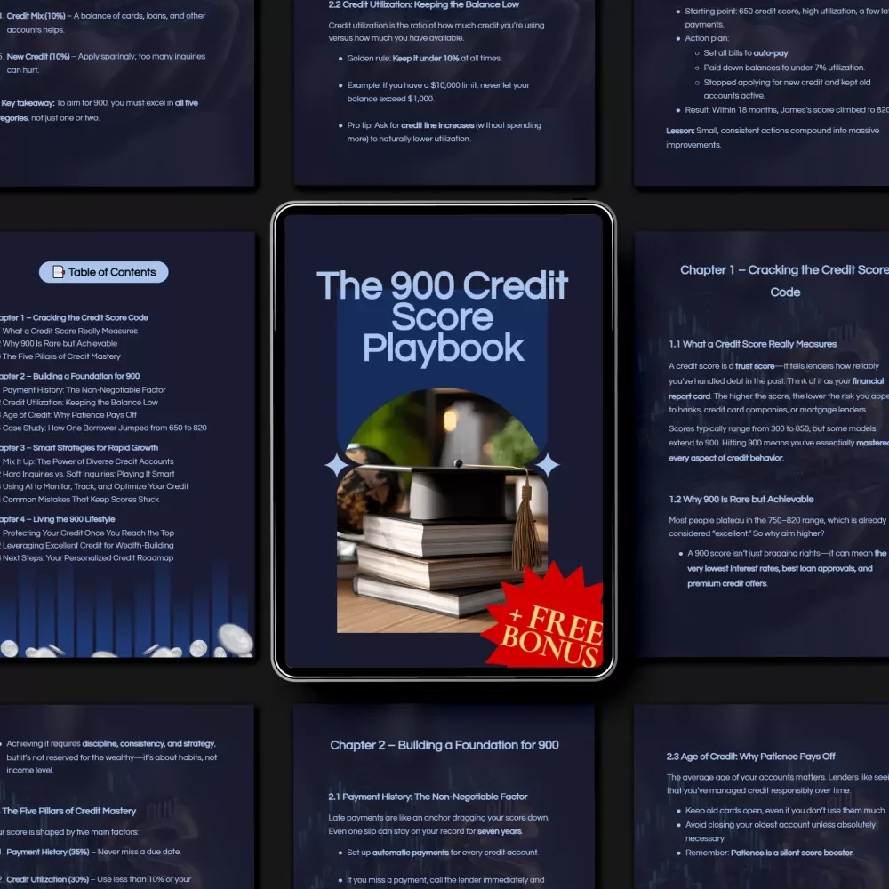 The 900 Credit Score Playbook: How to Get a 900 Credit Score and Master Your Financial Future