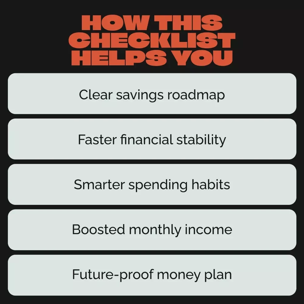 6-Month Fund Action Checklist | Build Your 6 Month Emergency Fund Fast | Financial Planning Printable | Budgeting & Savings Digital Checklist