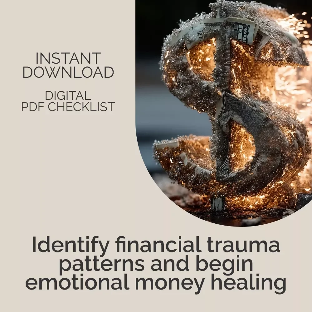 Spotting & Healing Financial Trauma Checklist | Signs of Financial Trauma Awareness Guide | Money Mindset Recovery Digital Download