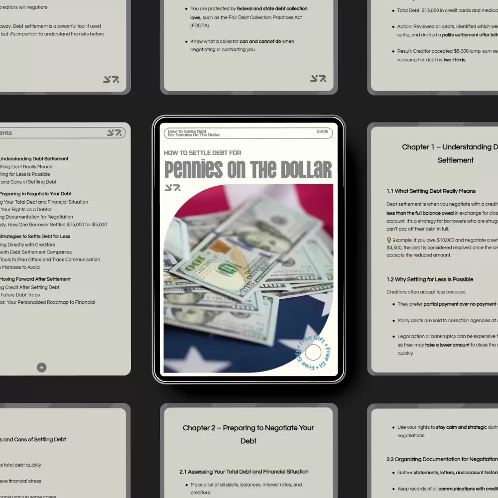 How to Settle Debt for Pennies on the Dollar: A Step-by-Step Guide to Financial Freedom