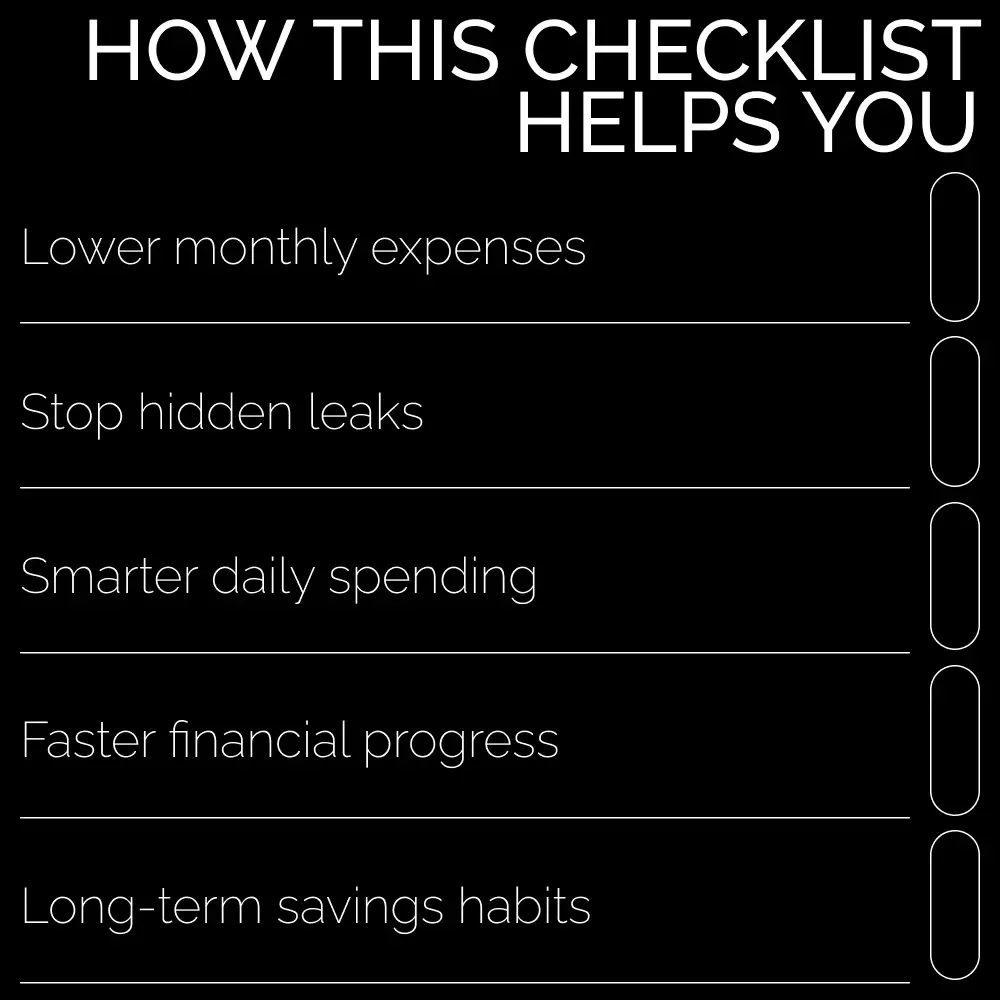 Bill-Slashing Action Plan | Money-Saving Checklist | How to Save Money on Bills | Budget Cut Checklist for Lowering Monthly Expenses