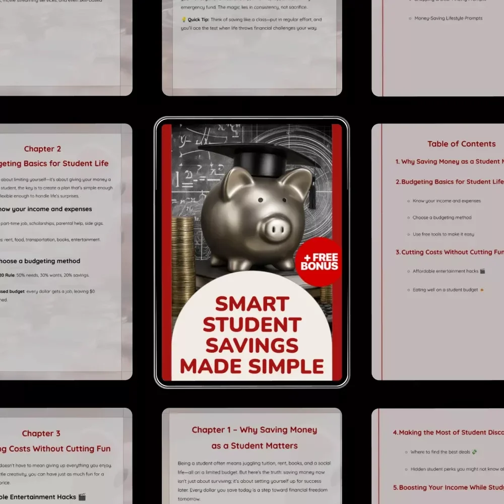 Smart Student Savings Made Simple: The Ultimate Guide for Budgeting, Saving, and Boosting Your Income