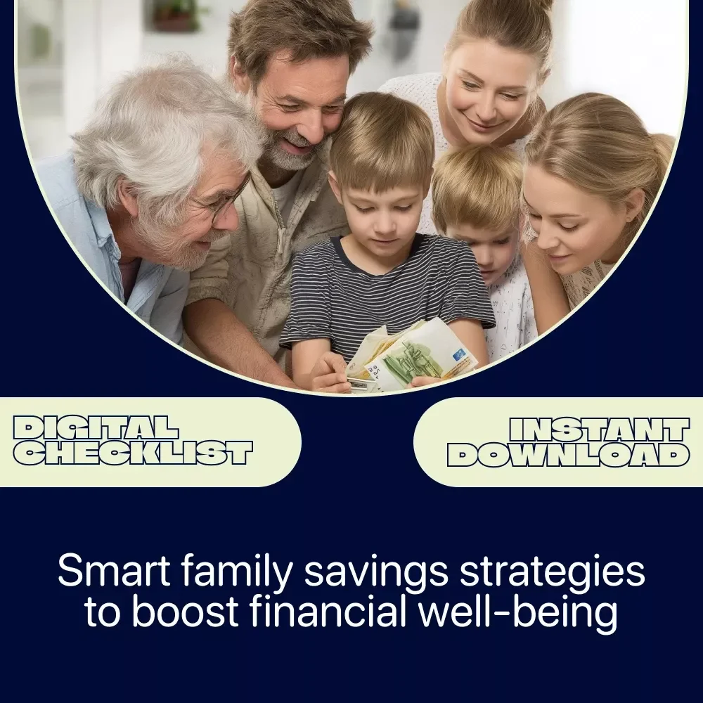 Family Savings Action Checklist: A Practical Guide to Track Family Expenses & Maximize Savings
