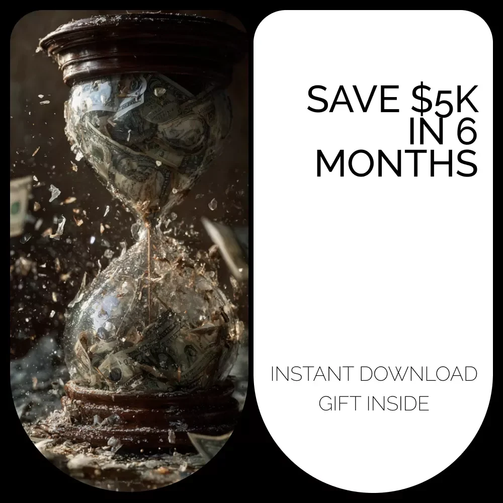 Save $5K in 6 Months – Fast Financial Win | how to save 5k in 6 months Guide | Budget Planner eBook for Beginners | Digital Savings Workbook
