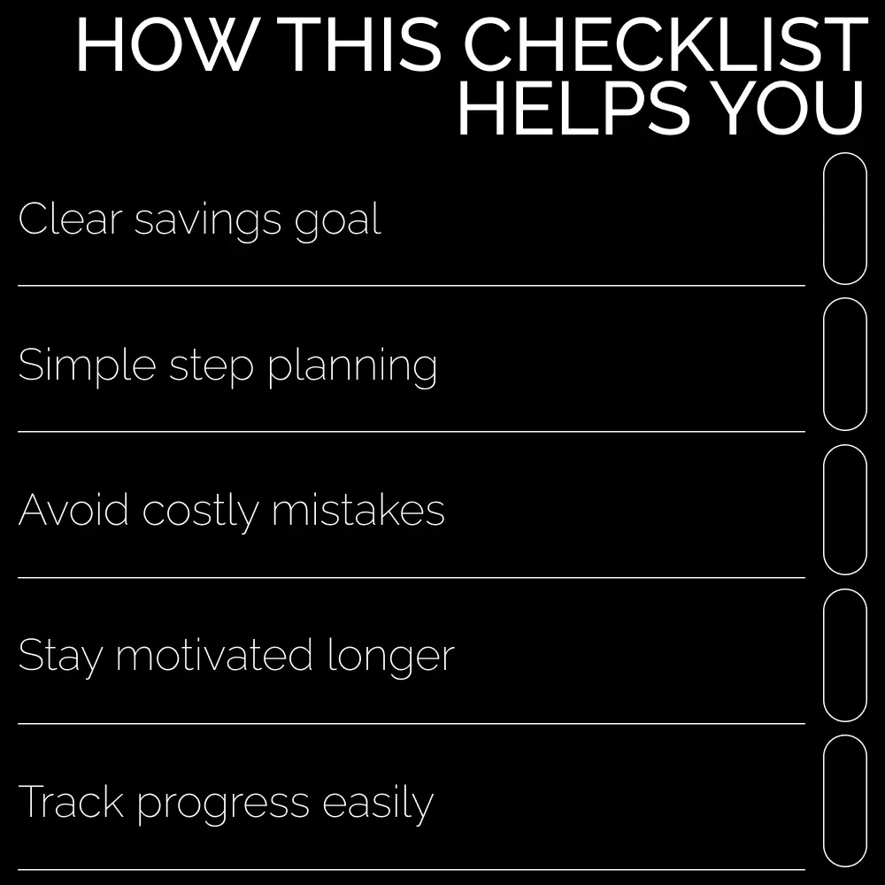 💡 “The Magic Number” Savings Checklist | Simple Money Planning Tool & How Much Do I Need to Save