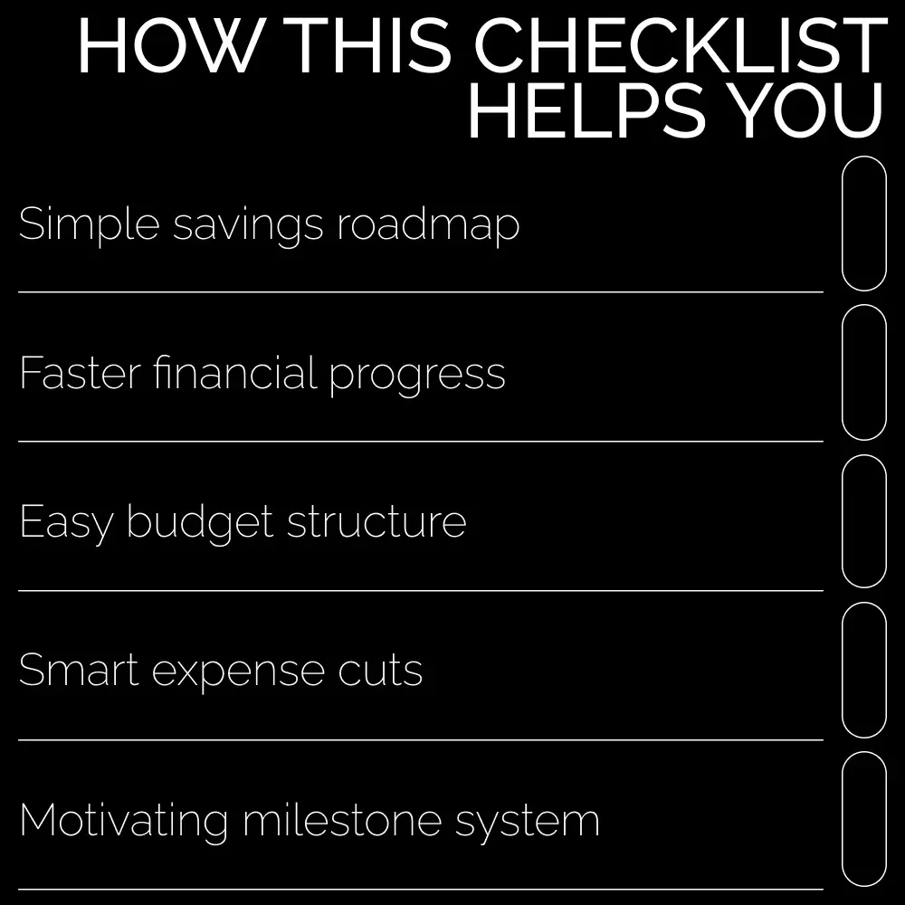 100K in 12 Months: The Action Checklist — Ultimate Savings Planner | Digital Download | how to save 100 000 in a year Checklist