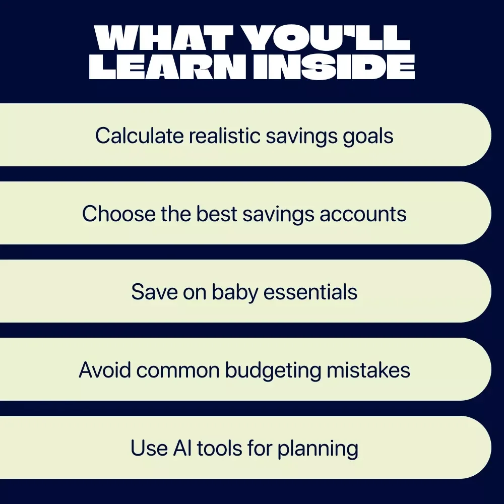 Smart Baby Savings: A Guide to Financial Prep - How to Start Saving for a Baby eBook