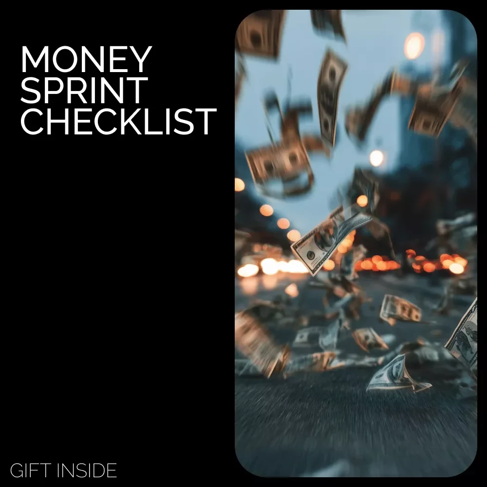 Money Sprint Checklist | How to Save Up Money Fast | Budget Planner | Savings Challenge | Digital Download