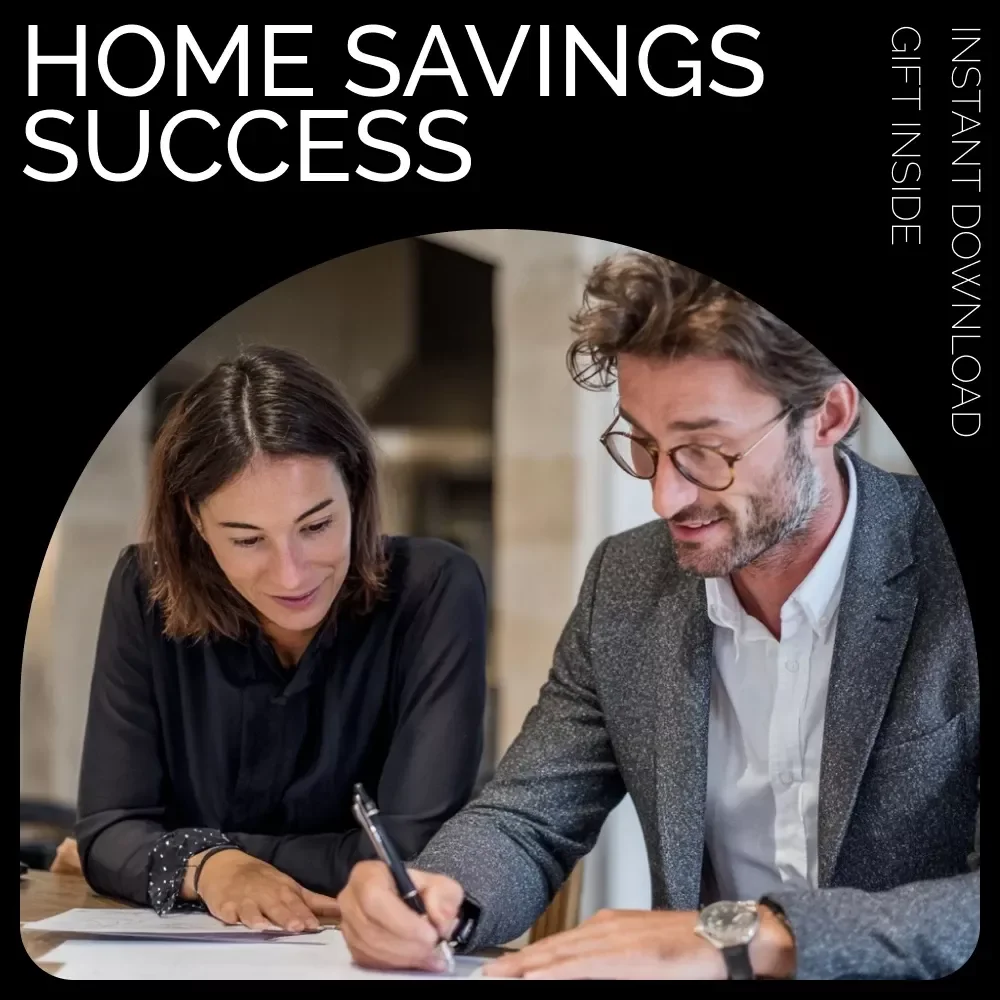 Home Savings Success Checklist | How to Save for a Home Step-by-Step Printable Checklist for First-Time Buyers