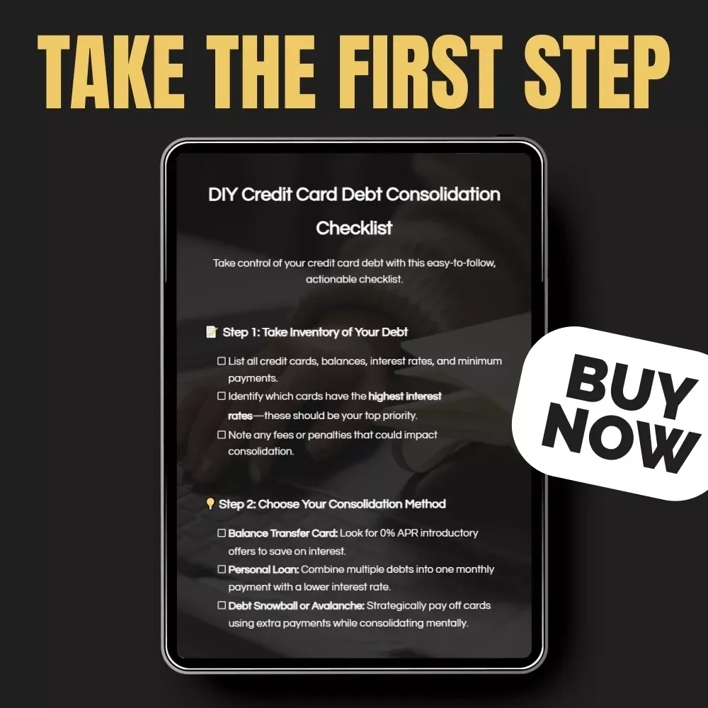 DIY Credit Card Debt Consolidation Checklist: How to Consolidate Credit Card Debt on Your Own