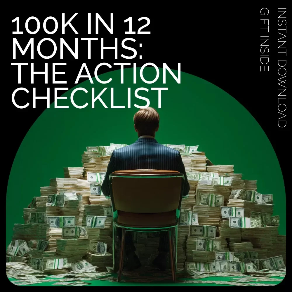 100K in 12 Months: The Action Checklist — Ultimate Savings Planner | Digital Download | how to save 100 000 in a year Checklist