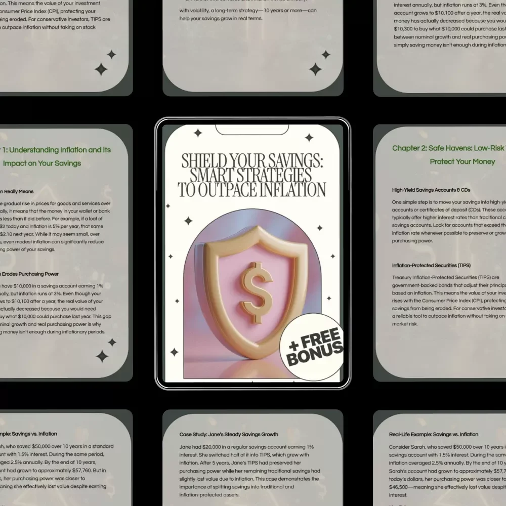 Shield Your Savings: Smart Strategies to Outpace Inflation – Financial Security Guide | Protect Your Money | How to Protect Savings from Inflation Effects | Digital Download