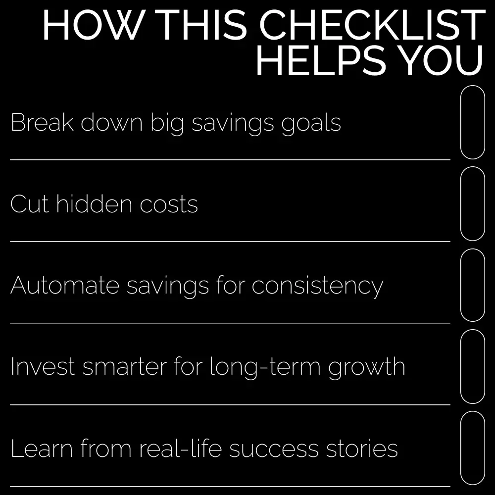 The 100K Savings Checklist: Your Step-by-Step Guide to Building a $100,000 Savings Fund