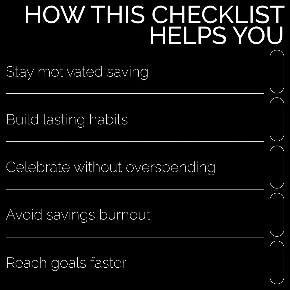 Milestone Rewards Mastery Checklist: Celebrate Smart, Save Smarter | Smart Savings Planner with Milestone Rewards Ideas While Saving