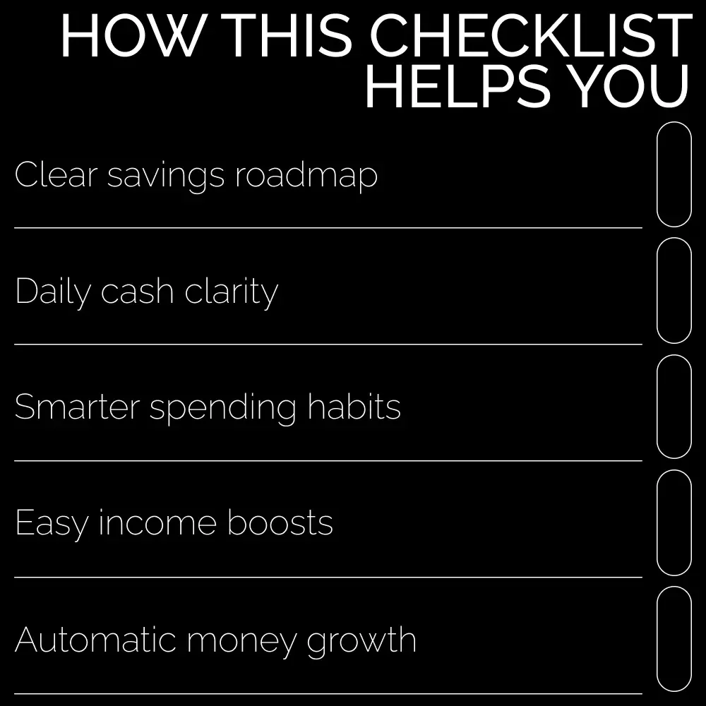 The $5K-in-6-Months Action Checklist | How to Save 5K in 6 Months | Budget Planner, Savings Checklist, Financial Goal Tracker (Digital Download)