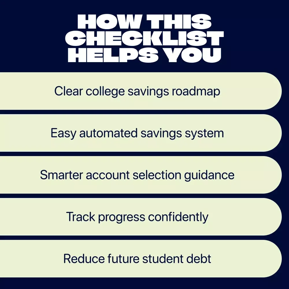 College Savings Made Simple Checklist – Printable Guide on How to Start Saving for College | Budget & AI Savings Planner Digital Download