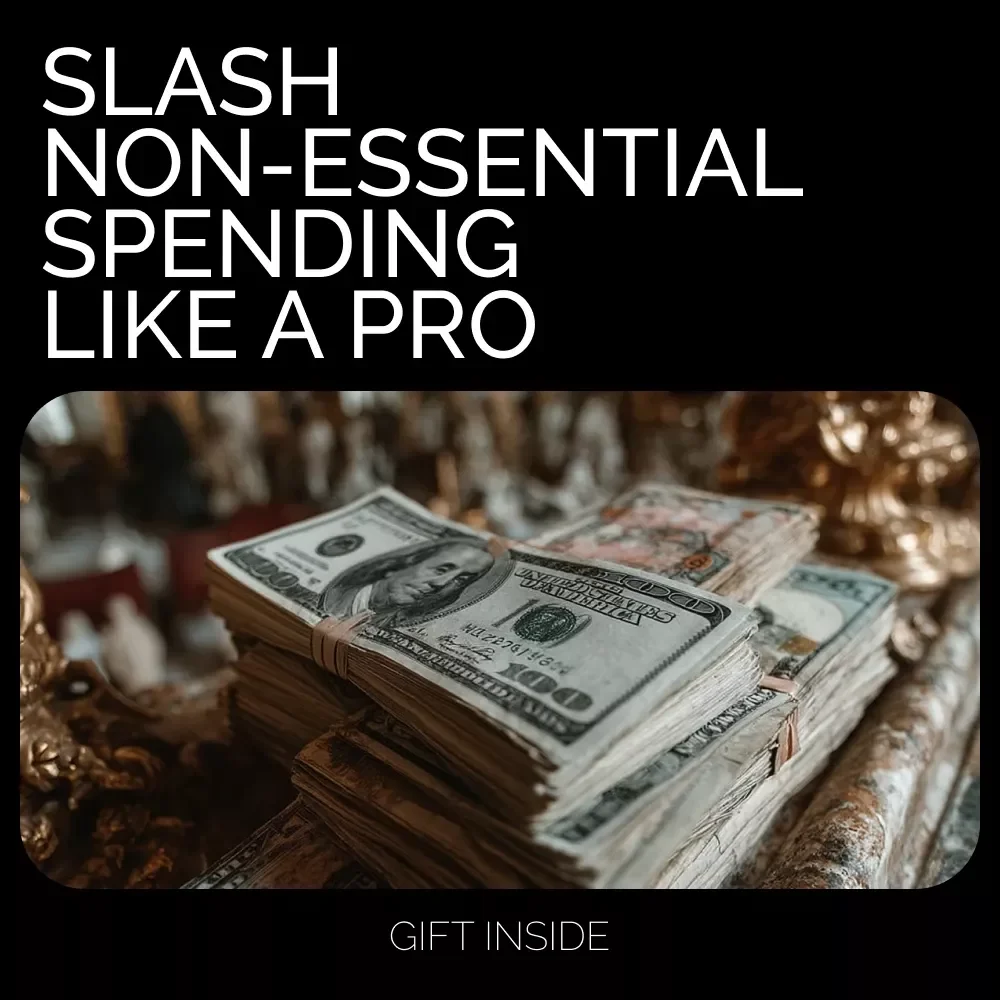 Slash Non-Essential Spending Like a Pro | Printable Budget Checklist | How to Cut Back on Non-Essential Spending | Digital Download Money-Saving Checklist