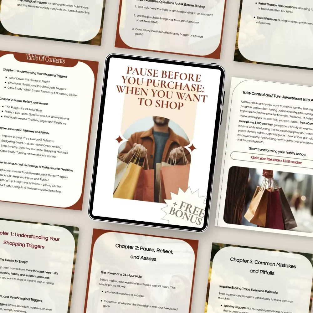 Pause Before You Purchase: When You Want to Shop – A Practical Guide on What to Do When You Want to Shop, Stop Impulse Buying & Make Smarter Spending Decisions