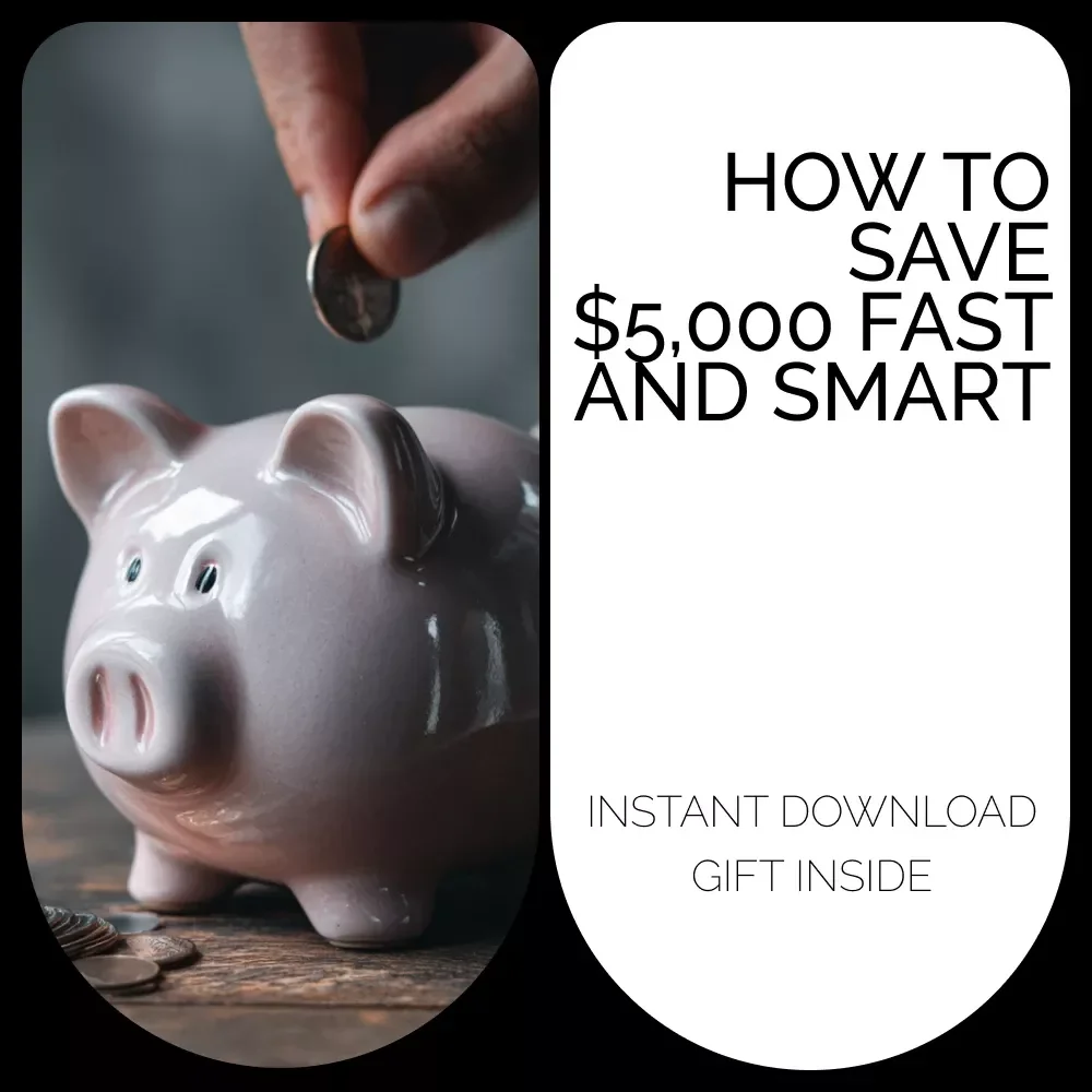 How to Save $5,000 Fast and Smart – Budget Planner eBook, Money-Saving Strategies, how to save 5000 | Digital Download