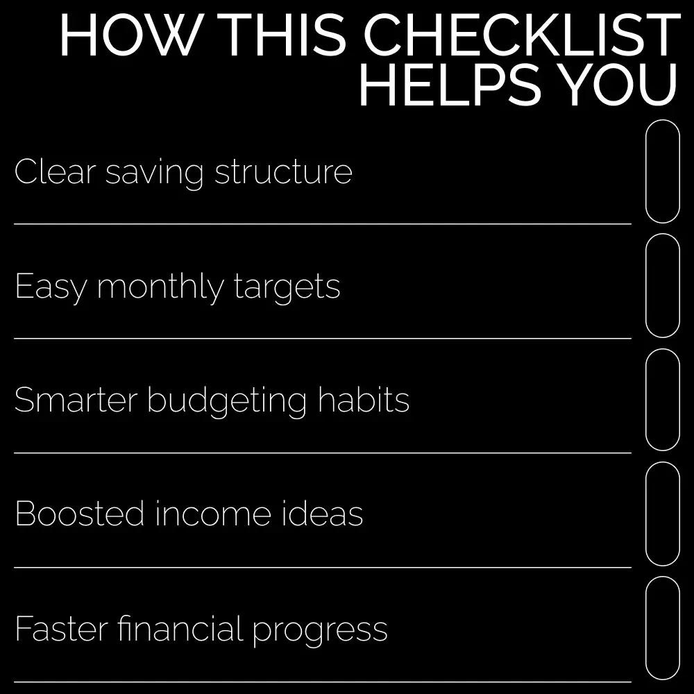 The 50K in 12 Months Action Checklist – Printable Savings Planner, Finance Tracker, Digital Budget Checklist for Reaching $50K Fast | how to save 50k in a year calculator